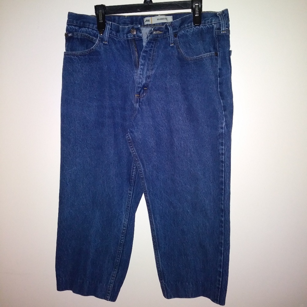 LEE Men's Jeans Size 38 X 30 Cotton Relaxed Fit